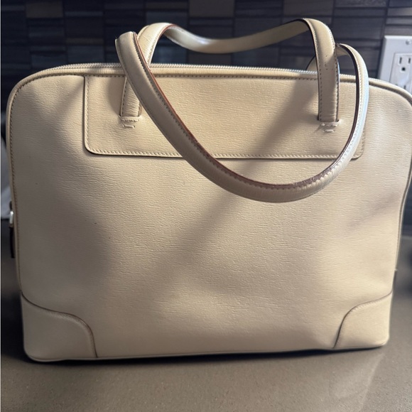 Gucci Vintage Leather Tote Bag Beige - Picture 3 of 12